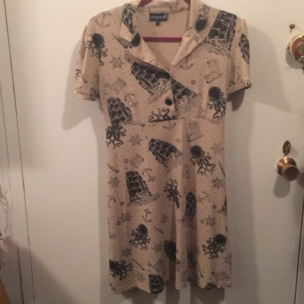 Sourpuss Rosie Rockabilly Nautical Dress